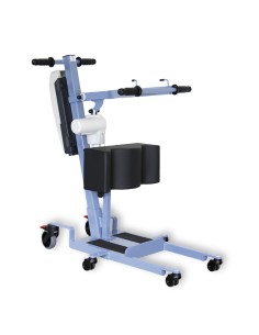 Grúa domiciliaria de bipedestación 'Way up Blue' con arnés incluido