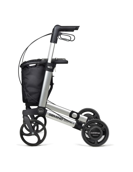 Andador plegable con cesta de 4 ruedas Rollator GEMINO 30 Speedcontrol