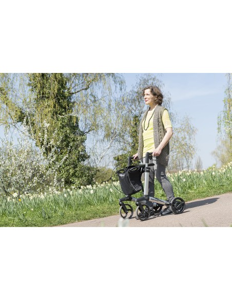 Andador plegable con cesta de 4 ruedas Rollator GEMINO 30 Speedcontrol