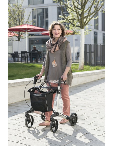 Andador plegable con cesta de 4 ruedas Rollator GEMINO 30 Speedcontrol