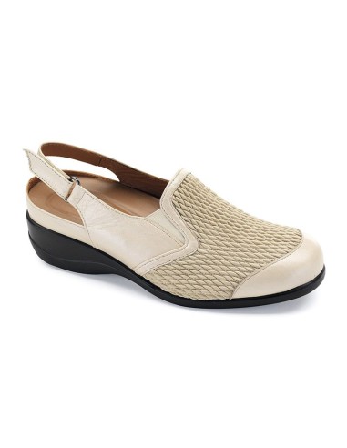 Calzado confort señora beige especial juanetes
