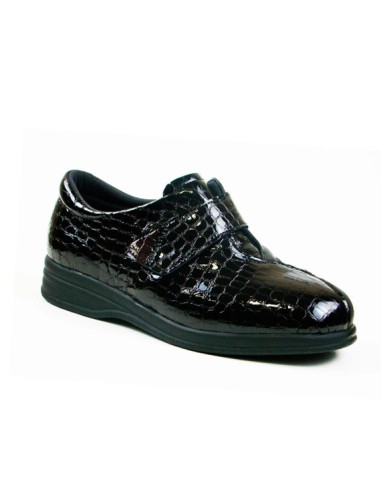 Zapato confort con velcro elástico