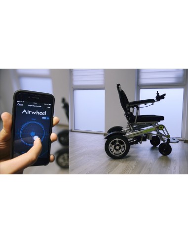 Silla de ruedas eléctrica con plegado automático y control por Bluetooth | Airwheel H3S Versión Plus | Baterías de litio de 20 o