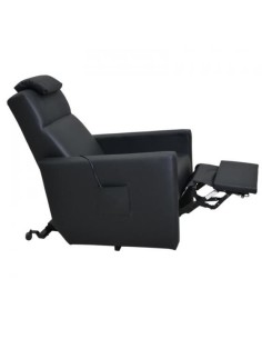 Sillón eléctrico reclinable Faro de 1 motor con reposacabezas y reposapiés