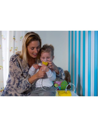 Nebulizador Infantil compresor OMRON C801KD (con mascarilla para bebés y niños pequeños incluida (0 a 6 años))