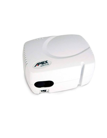 Aerosol Nebulizador de pistón portátil Mini Plus | Incluye 2 máscaras niño y adulto y boquilla | Apex Medical