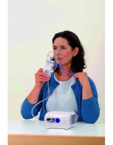 Nebulizador con compresor | OMRON C28P Comp Air | Para niños y adultos | Con Advanced Valve Technology