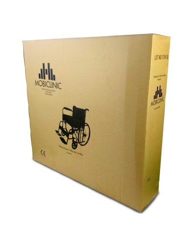 Silla de ruedas plegable autopropulsable de acero, ligera, ancho asiento 46 cm, color verde "Mod. Alcazaba"