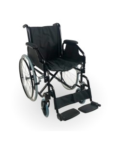 Silla de ruedas plegable, ultraligera y autopropulsable, ancho asiento 43 cm, color negro "Mod. Catedral"