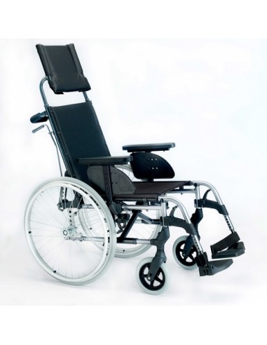Silla de ruedas plegable Breezy Style | autopropulsable (rueda grande) | + Cojín antiescaras incluido