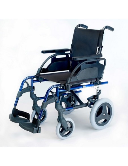 Silla de ruedas plegable Breezy Style | no autopropulsable (rueda pequeña) | + Cojín antiescaras incluido