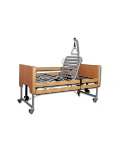 Cama electrónica articulada con elevación y kit de madera Ecofit S Plus | incluye carro elevador, cabecero, piecero, barandillas 2