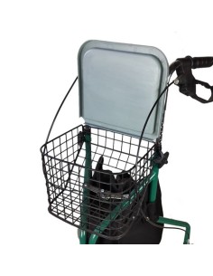 Andador rollator de 3 ruedas plegable, regulable en altura, con cesta y bolsa de tela, frenos de maneta | Modelo Caleta | Color  2