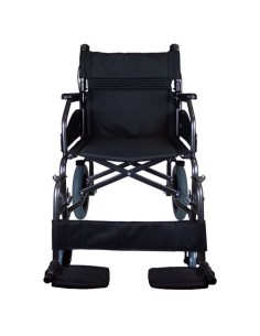 Silla de ruedas de tránsito plegable, reposapiés extraíbles y respaldo abatible, ancho asiento 46 cm "Mod. Museo" 2