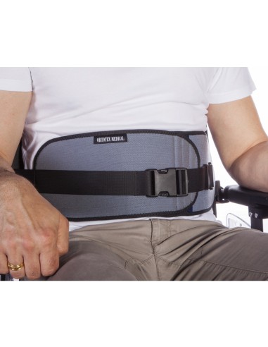 Cinturón abdominal abierto para silla de ruedas y sillas de descanso