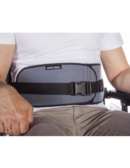 Cinturón abdominal abierto para silla de ruedas y sillas de descanso