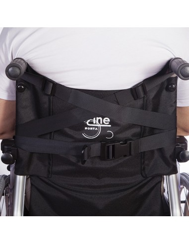 Cinturón abdominal abierto para silla de ruedas y sillas de descanso