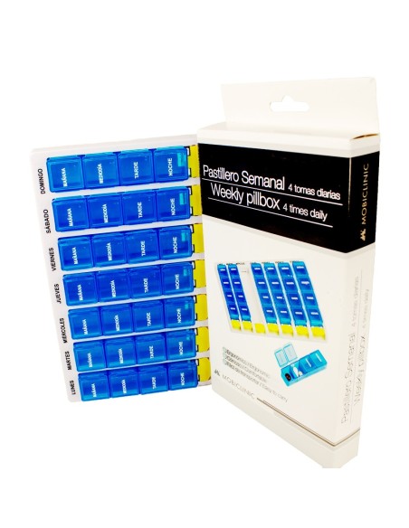 Pastillero semanal 4 tomas diarias Grande