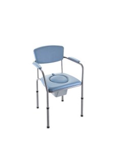Silla con inodoro y reposabrazos para habitación. Regulable en altura "Modelo Omega Eco"