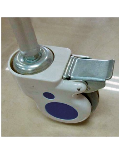 Silla de baño plegable ligera con ruedas de aluminio