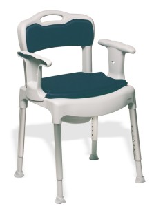 Silla con inodoro acolchada y regulable multifunción | Cómoda-Swift