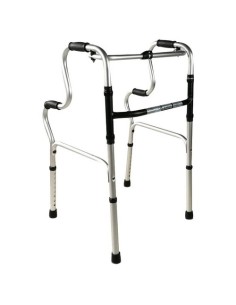 Andador caminador sin ruedas | Regulable en altura, con apoyos, plegable, de aluminio "Modelo Pórtico"