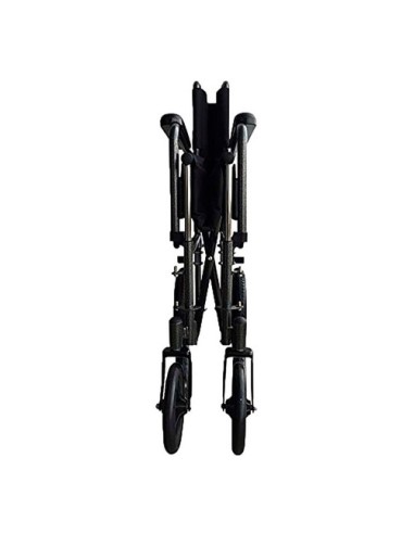 Silla de ruedas plegable de acero, autopropulsable con reposapiés y reposabrazos extraíbles | Modelo S220 Sevilla
