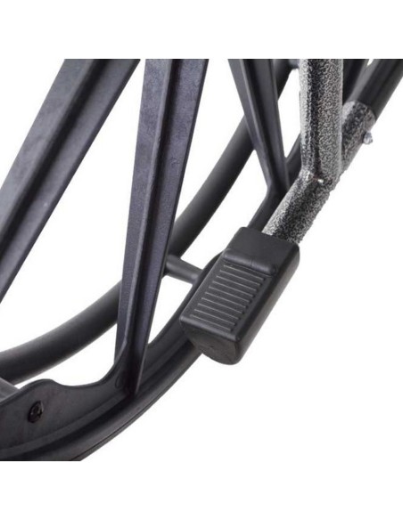 Silla de ruedas plegable de acero, autopropulsable con reposapiés y reposabrazos extraíbles | Modelo S220 Sevilla