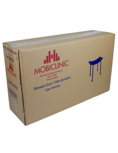 Taburete de ducha | Banqueta de baño sin respaldo y regulable en altura | Modelo San Fermín