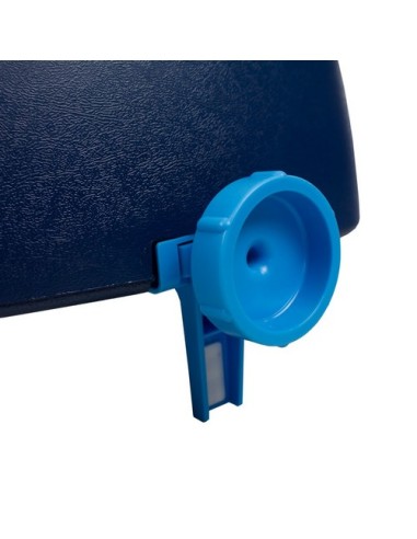 Elevador de baño blando sin tapa de altura 11 cm | Asiento de inodoro blando | Azul | Modelo Río