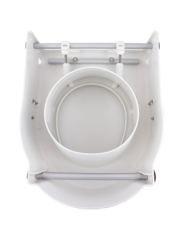 Elevador de baño con tapa de altura 17 cm con reposabrazos abatibles | Regulable e inclinable | Modelo Tajo