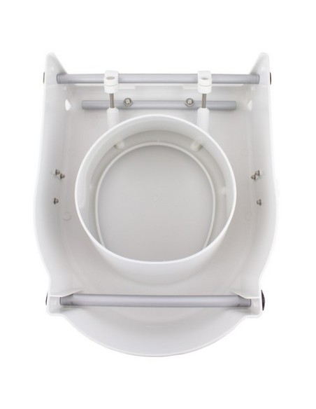Elevador de baño con tapa de altura 17 cm con reposabrazos abatibles | Regulable e inclinable | Modelo Tajo