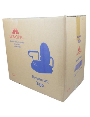 Elevador de baño con tapa de altura 17 cm con reposabrazos abatibles | Regulable e inclinable | Modelo Tajo