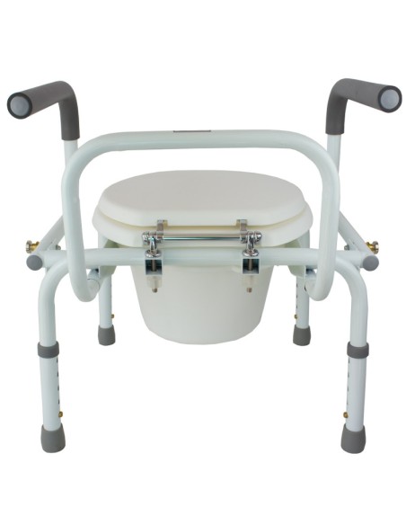 Silla con inodoro, reposabrazos abatibles y regulable en altura | Modelo Cabo