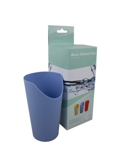 Vaso recortado con espacio para nariz