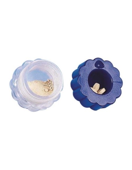 Triturador de pastillas portátil con contenedor