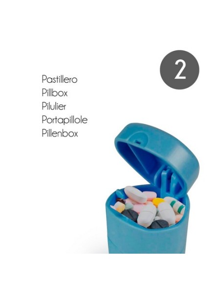 Pastillero, triturador y divisor de pastillas | 3 en 1