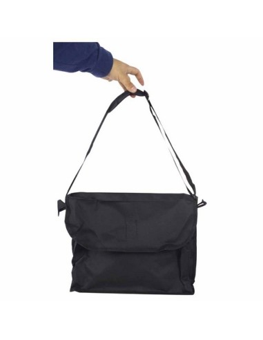 Andador Rollator de 4 ruedas plegable con cesta de tela, frenos, asiento y respaldo | Trajano