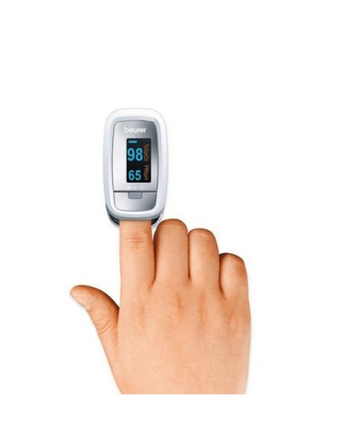 Pulsioxímetro digital de dedo Beurer - PO 30 | con onda plestismográfica y estuche de transporte