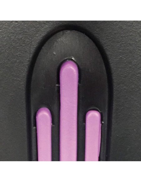 Muletas Advance 2 uds con puño anatómico de goma | Bastón canadiense ortopédico | Color morado | Aluminio, monoplástico