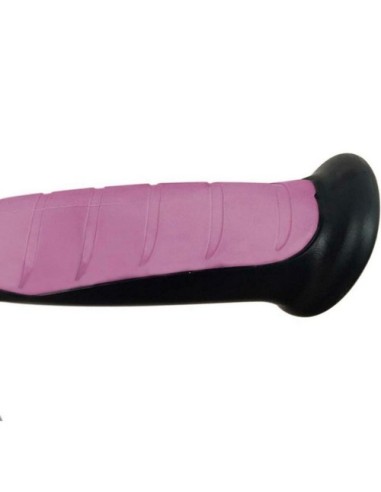 Muletas Advance 2 uds con puño anatómico de goma | Bastón canadiense ortopédico | Color morado | Aluminio, monoplástico