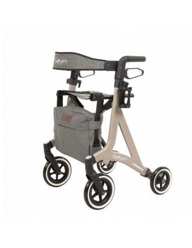 Andador Rollator Saturn con frenos de maneta | Color Champagne