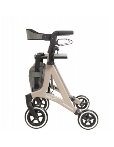 Andador Rollator Saturn con frenos de maneta | Color Champagne