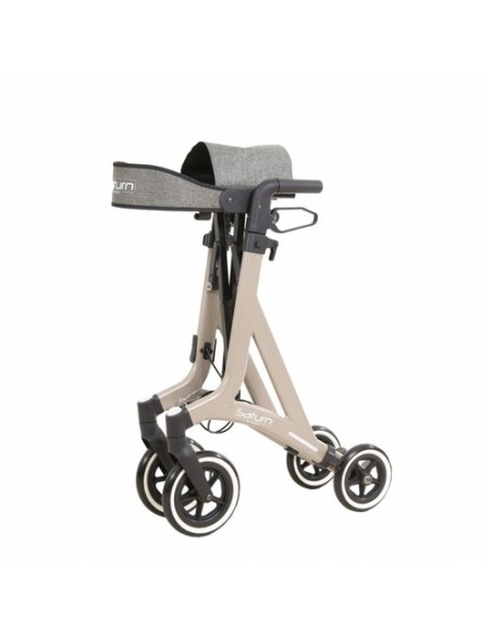 Andador Rollator Saturn con frenos de maneta | Color Champagne