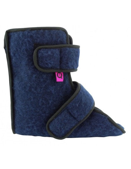 Talonera antiescaras alta de borreguito con velcro | Patuco alto "Sanitized" (ud) | Blanco, gris o azul