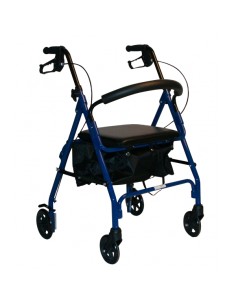 Andador plegable con asiento y cesta 4200-FM