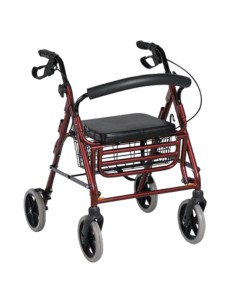 Andador Rollator-Silla plegable All-in-one
