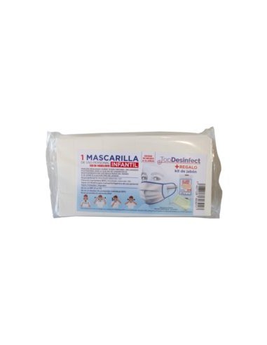 Kit de mascarilla higiénica infantil + jabón higienizante | Reutilizable | Talla única