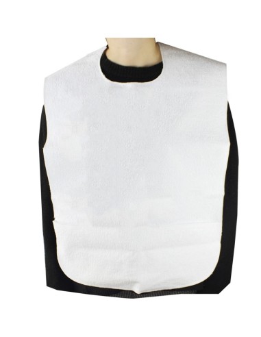 Babero para adulto | Impermeable | Rizo y reutilizable