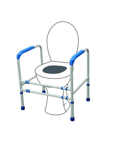 Reposabrazos auxiliares para WC | Altura regulable